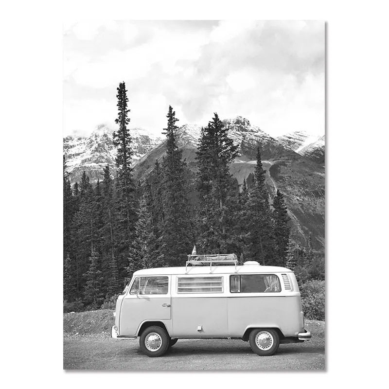 Nordic Seaside Surf Poster – Modern Wall Art