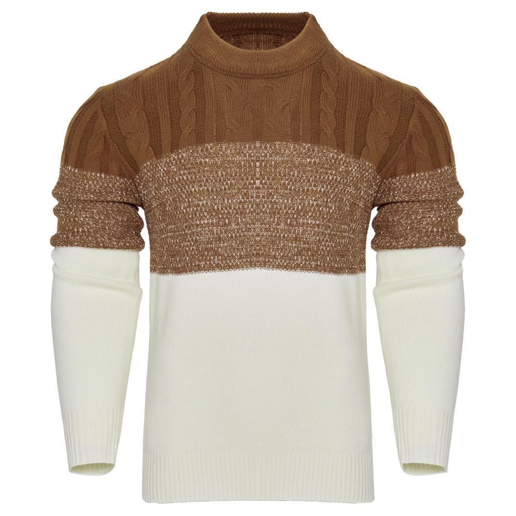 Men’s Knitted Sweater – Warm Pullover for Fall/Winter