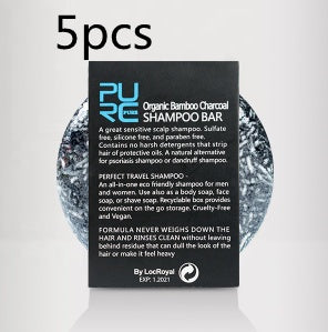 Bamboo Charcoal Shampoo Bar – Clarifying Cleanse