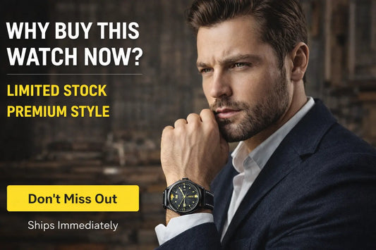 men quartz watch everyday office wear styling