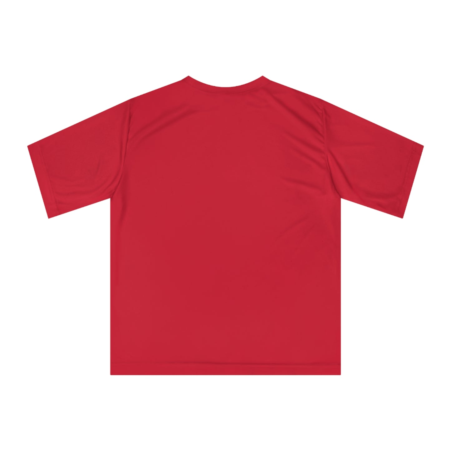 Athletic-fit performance tee worn for running and workouts