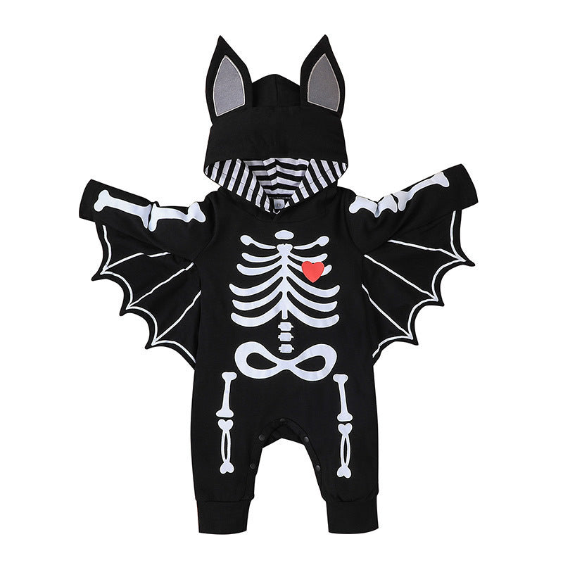 Halloween Bat Baby Romper – Durable seams for active crawlers