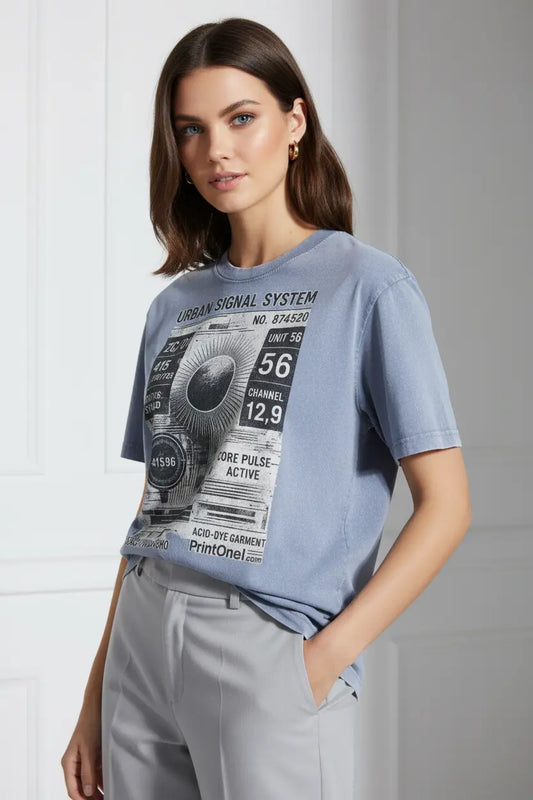 vintage acid wash t-shirt breathable fabric modern streetwear essential