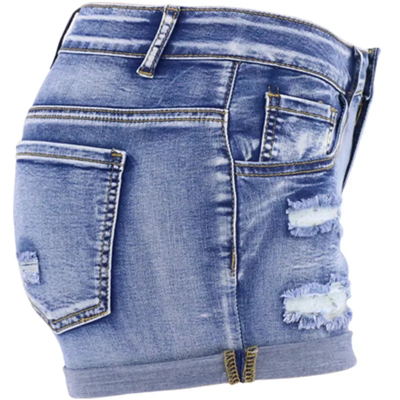Women's Split Denim Shorts: Sexy Summer Beach Essential