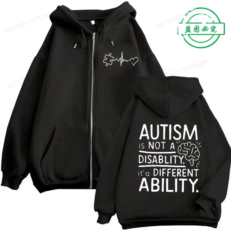 Autism Awareness Hoodie – Different Ability Statement