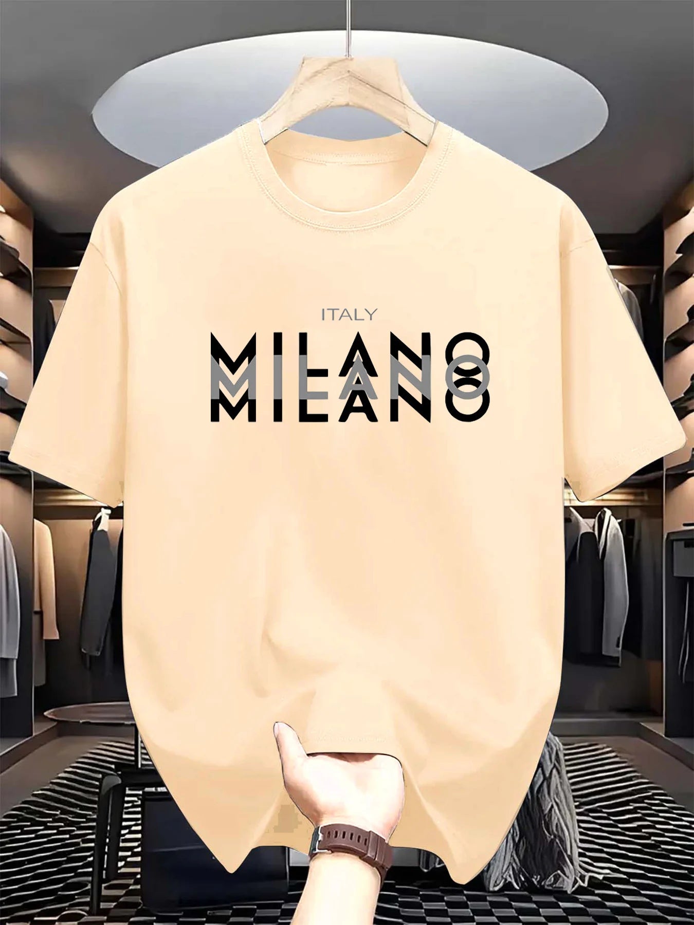 Men's Milano Cotton T-Shirt – Breathable Summer Tee