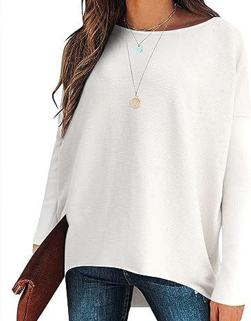 Women’s Batwing Sleeve Knitted Pullover – Stay Warm