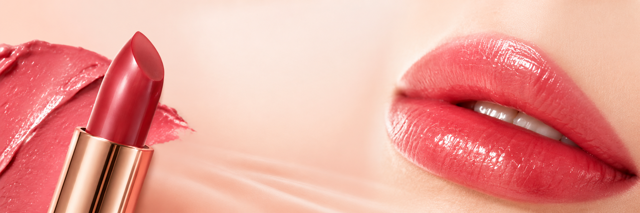 PHOFAY Moisturizing Lipstick 3.5g with lipstick swatches, mirror and elegant rose gold packaging
