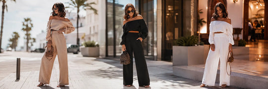 Off-Shoulder-Set: Outfit-Ideen für Damen