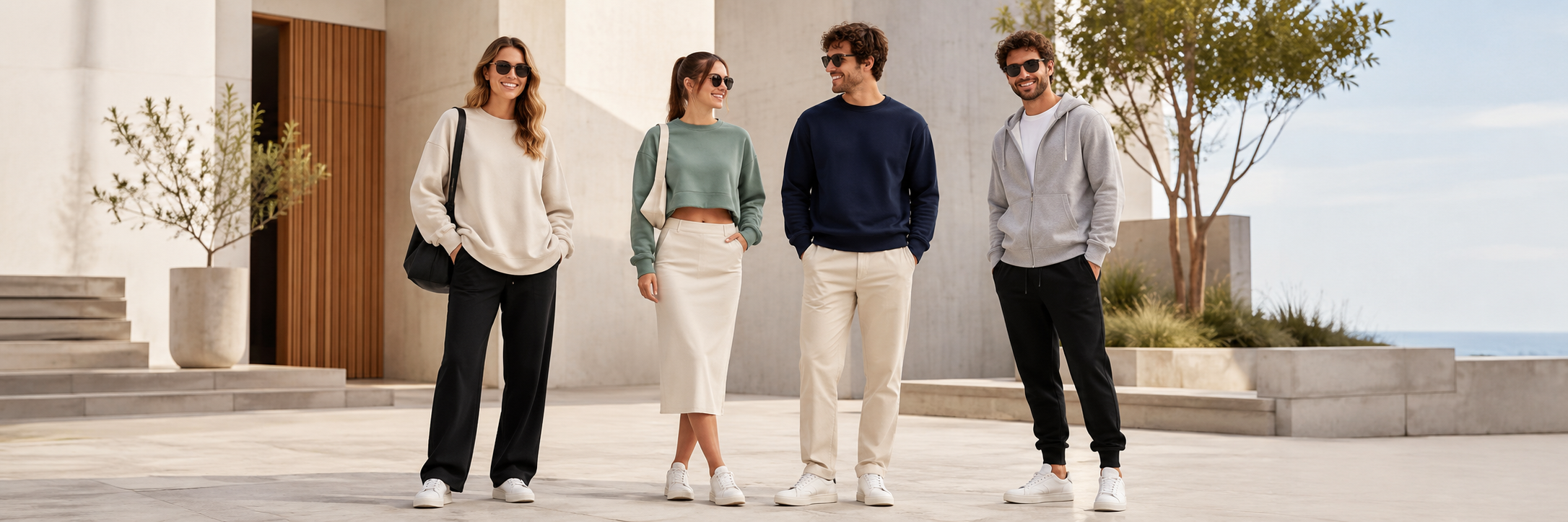 Comfortable sweatshirt styles for city walks travel and weekend wear