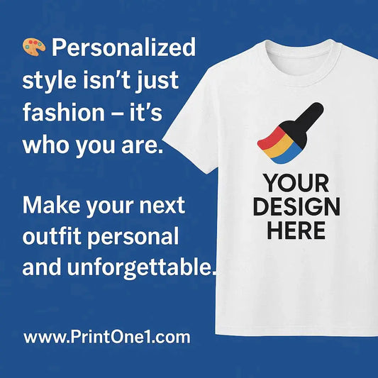Personalized t-shirt with creative text and graphic