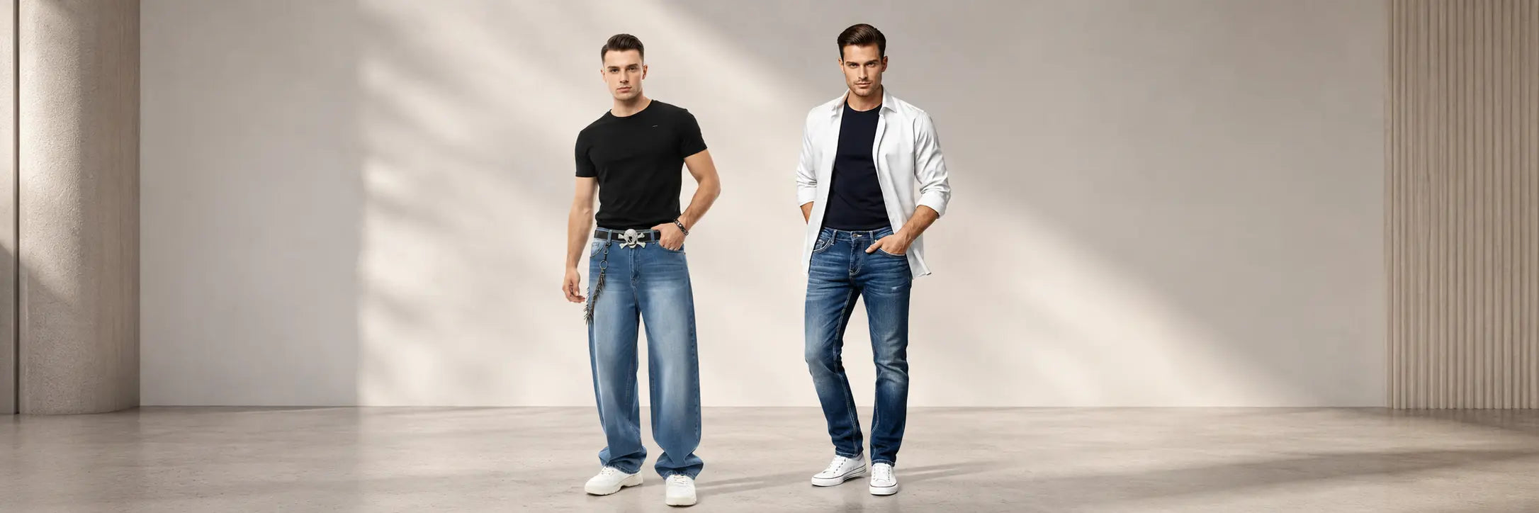 Men’s slim fit jeans online with comfortable denim design for work and weekend outfits