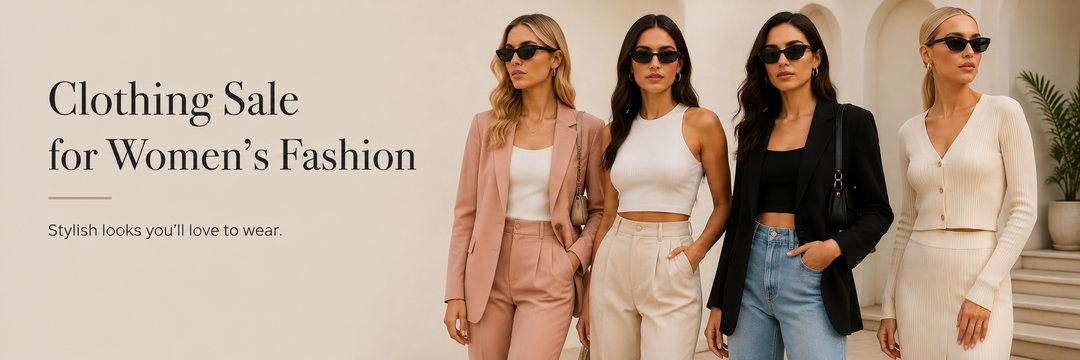 Clothing Sale for Women's Fashion collection banner