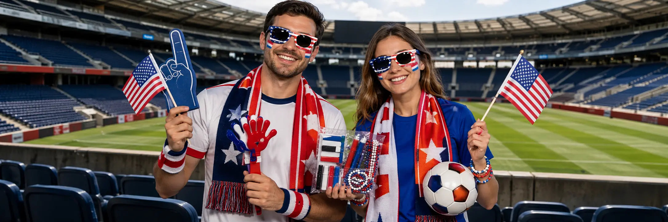 Fan sports accessories for game day, stadium events and team support