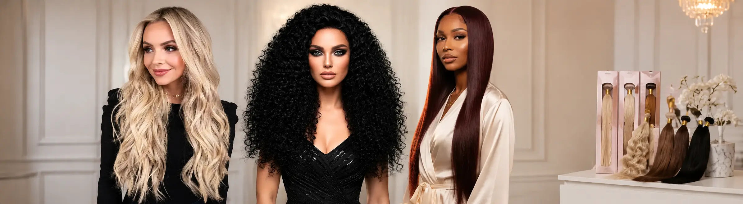 Curly wigs for women with stylish texture, natural hairline look and confident everyday wear