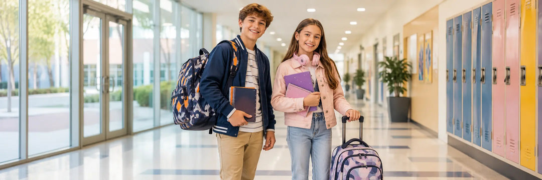 School accessories online featuring notebooks, journals, backpacks and writing tools for students