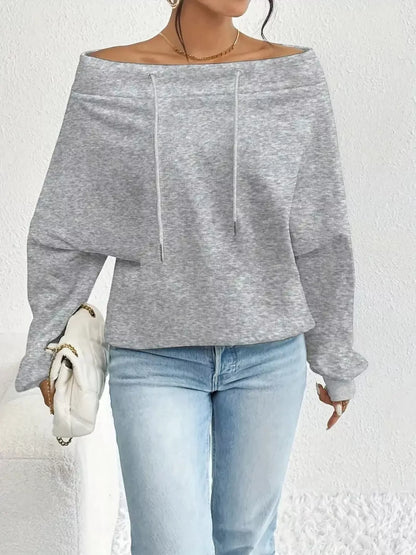 women drawstring top casual outfit minimal styling