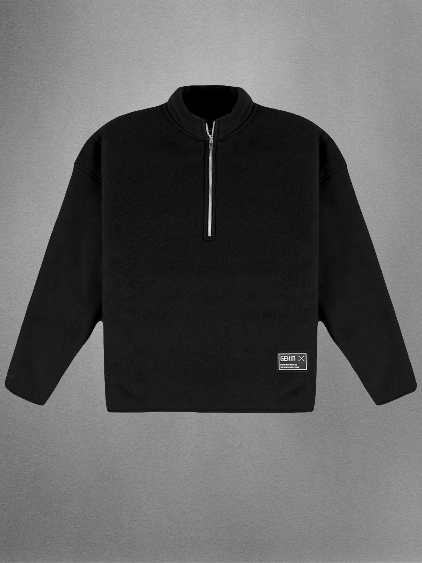 Men's Fleece Zip-Up Sweatshirt - Warm Loose Fit