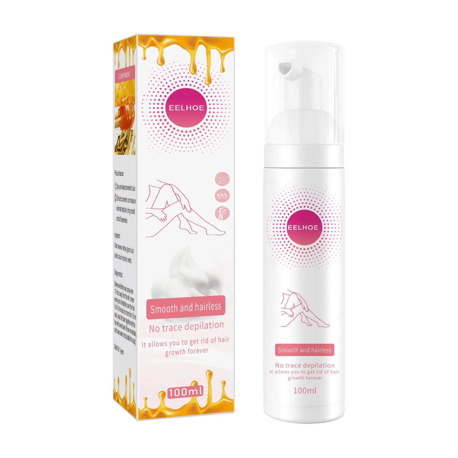Gentle Hair Removal Spray for Smooth Skin – 30ml/100ml