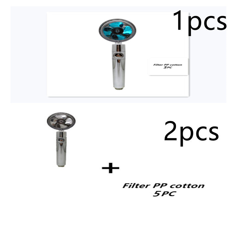 Propeller Driven Shower Head – Turbo Pressure, Save