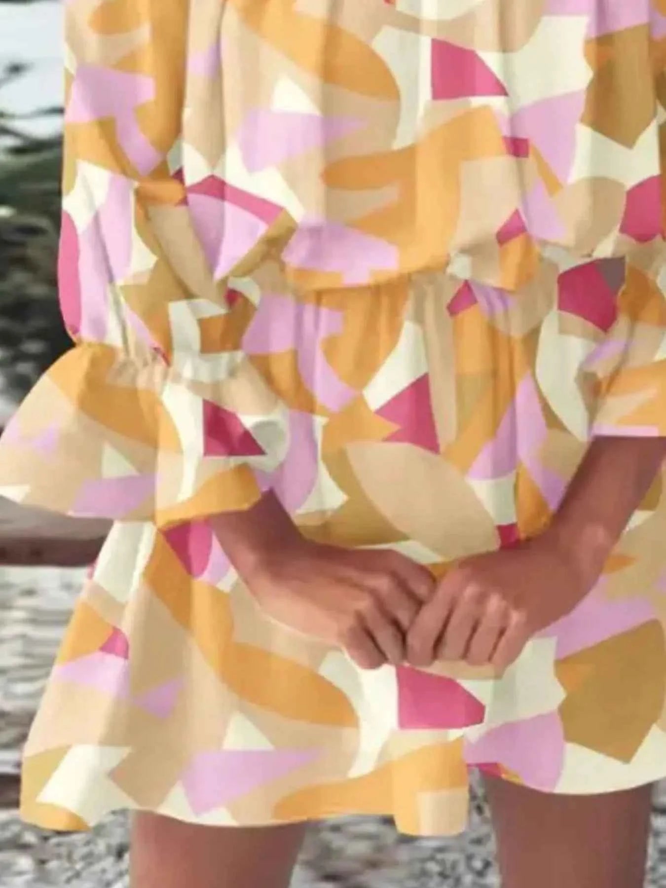 Blooming Beauty: Plus Size Off-Shoulder Mini Dress