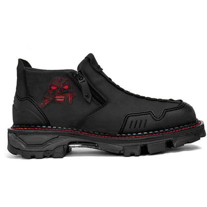 Men’s Halloween Skull Boots – Bold Night Grip