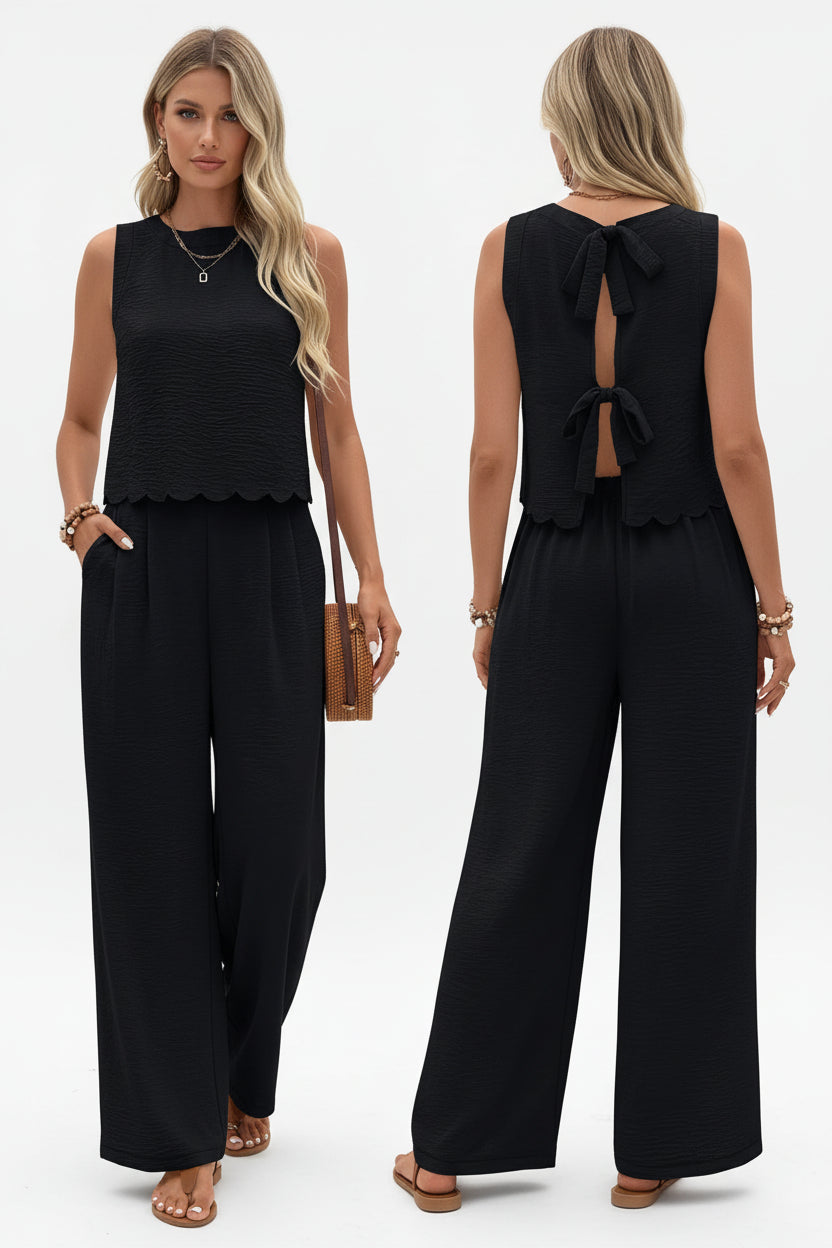 women sleeveless vest suit orange color modern summer clothing style