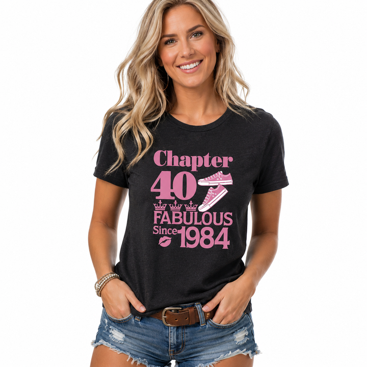 Vintage 1984 Women’s Top - Letter Print Party Tee