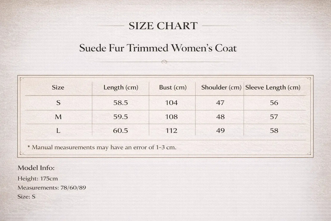 short suede jacket women premium fur trim cuffs close detail