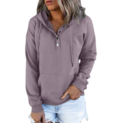 Women’s Hooded Sweatshirt – Loose Fit, Pockets
