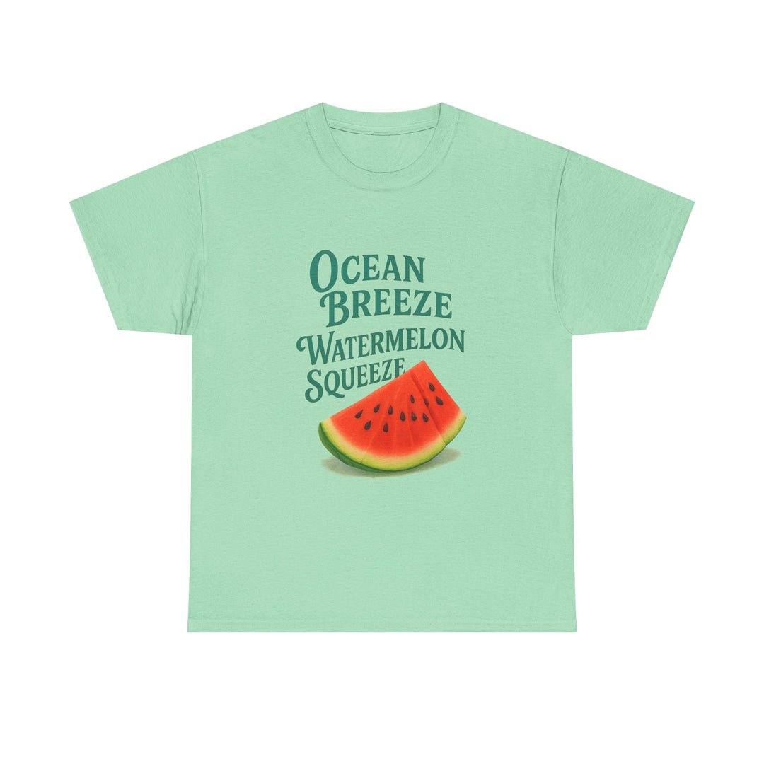100% Cotton Tee with Juicy Watermelon Print

