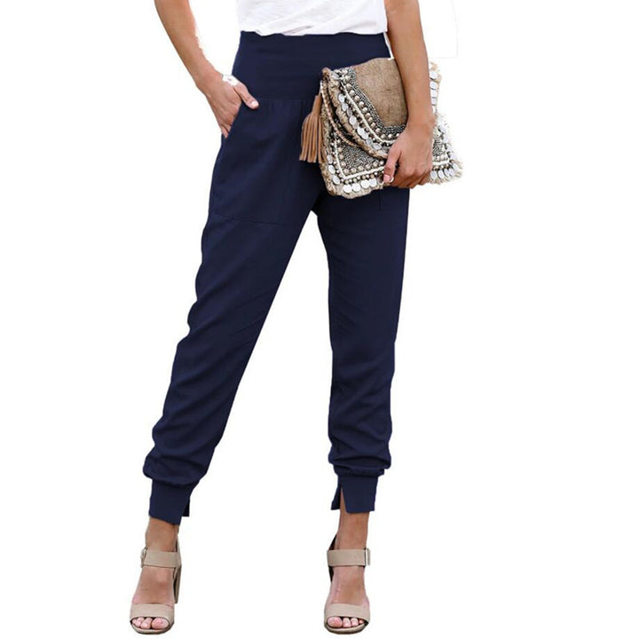 high waist pencil trousers minimal outfit modern wardrobe