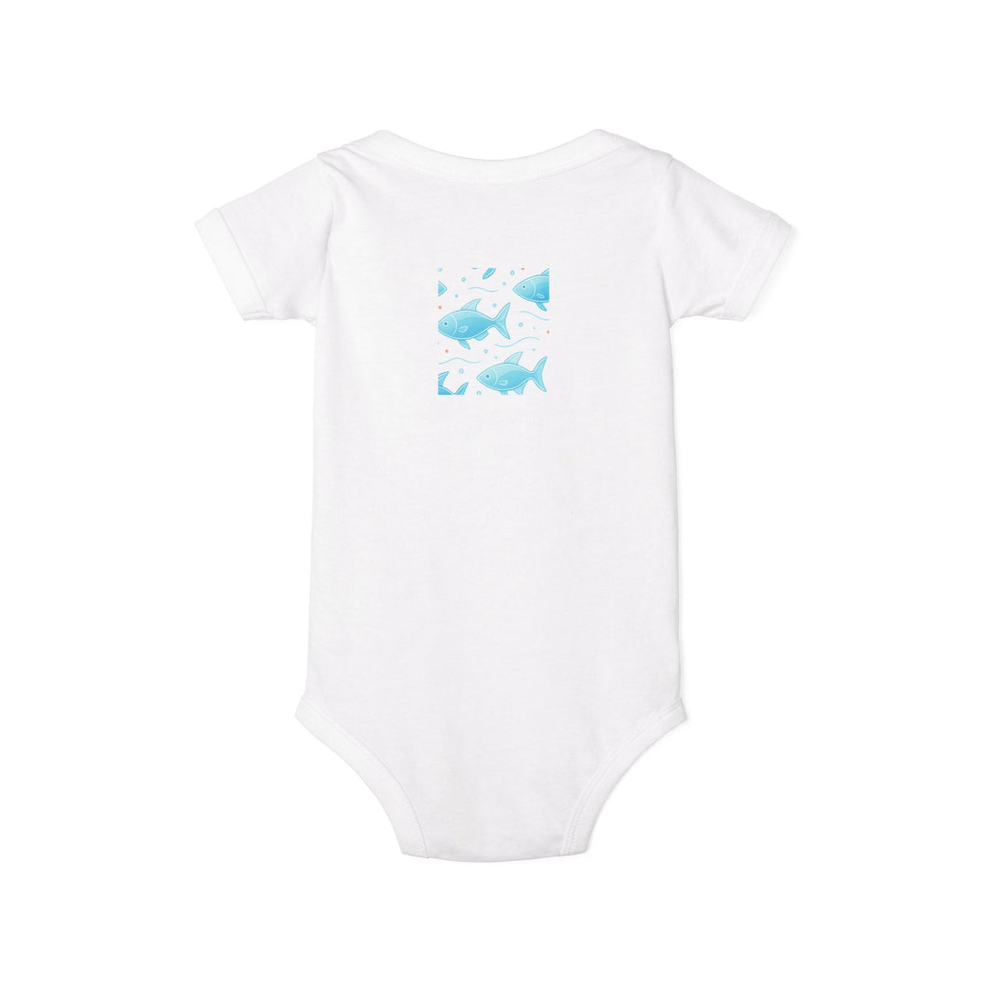 Baby Bodysuit – Ocean Style, Soft Airlume Cotton