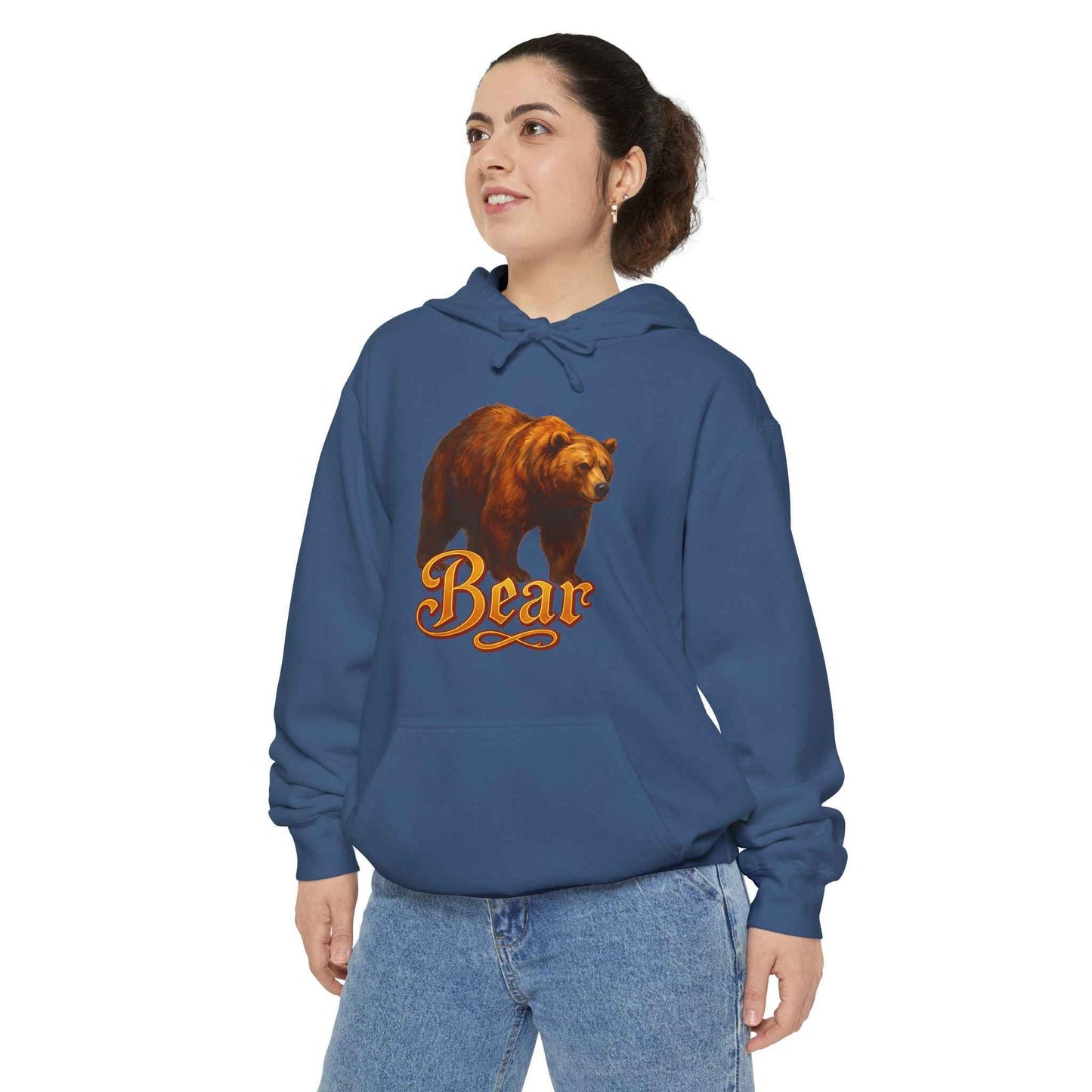 Bear Graphic Unisex Hoodie  - Cozy Outdoor Sweatshirt