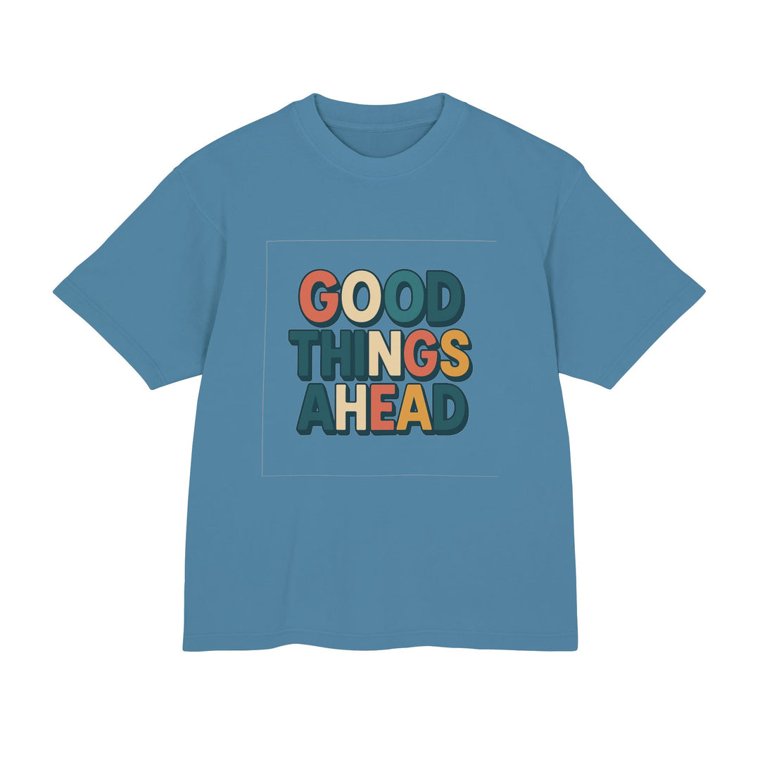 Blue t-shirt with &
