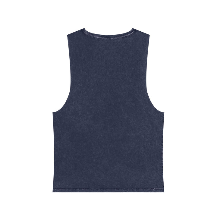 Black sleeveless shirt on a white background