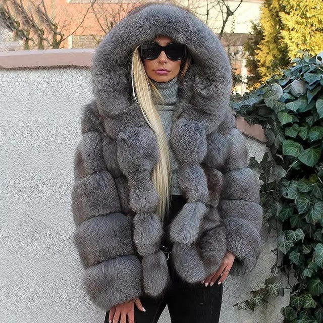 faux fur jacket women autumn transitional weather