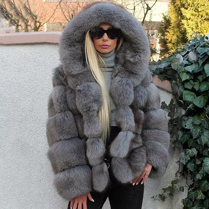 faux fur jacket women autumn transitional weather