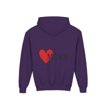 Heartfelt Mama Youth Hoodie – Cozy Gift for Kids