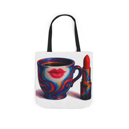 Canvas Tote Bag with 5-Color Straps & Sleek Black Lining