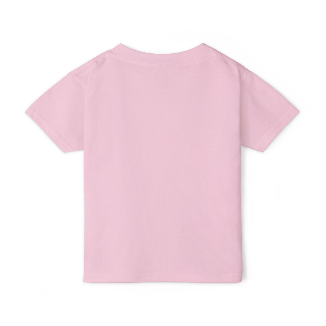 Back view of pink toddler cotton T-shirt
