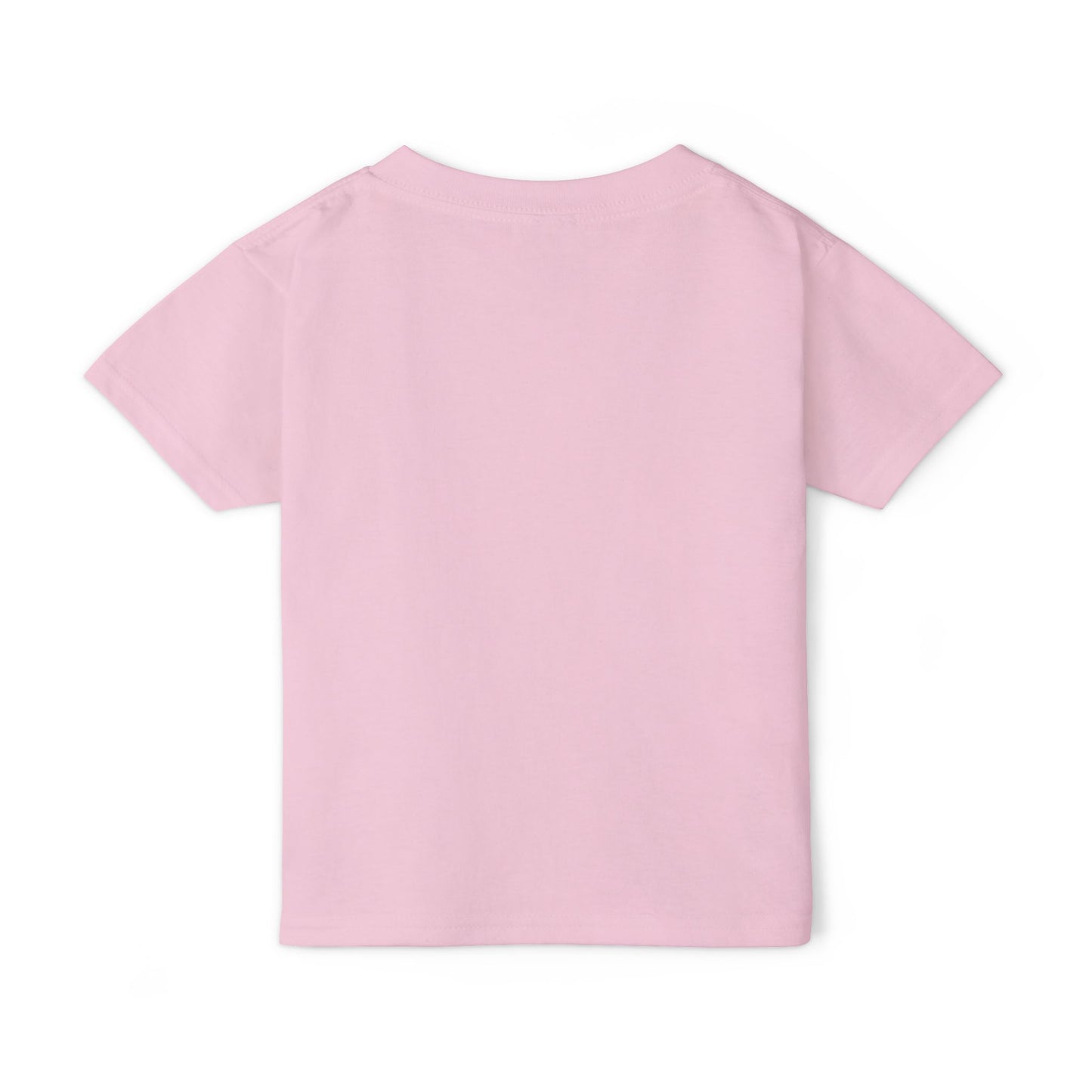 Back view of pink toddler cotton T-shirt