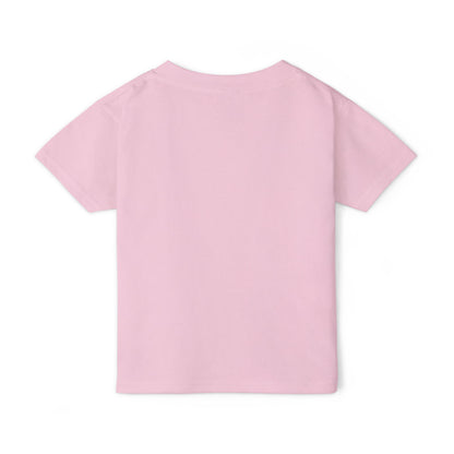 Back view of pink toddler cotton T-shirt