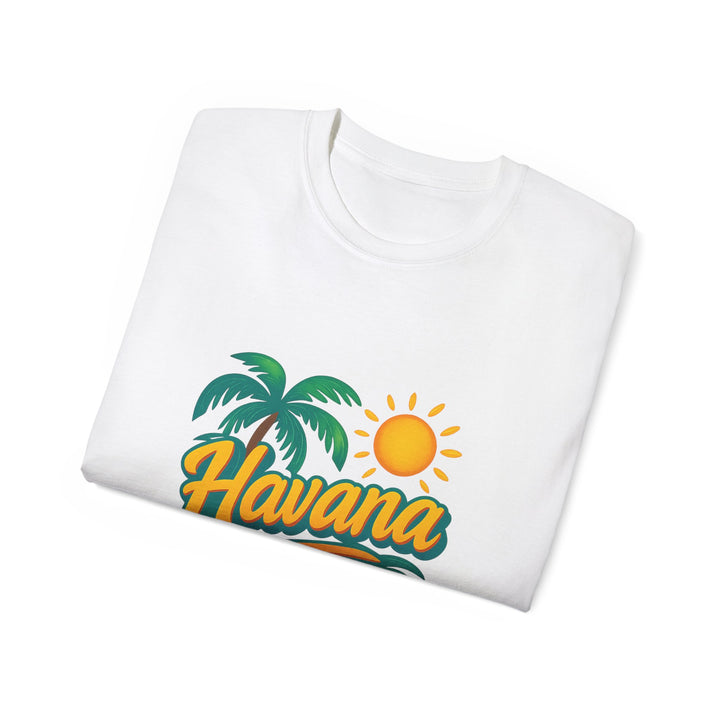 White t-shirt with &
