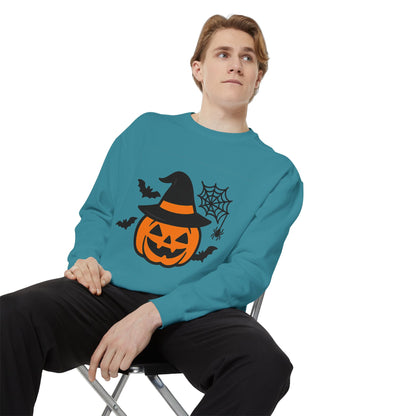 Cozy Halloween Pumpkin Sweatshirt – Unisex Fall Style