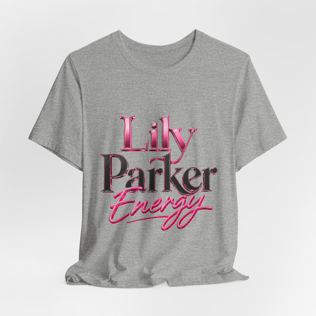 Gray t-shirt with &