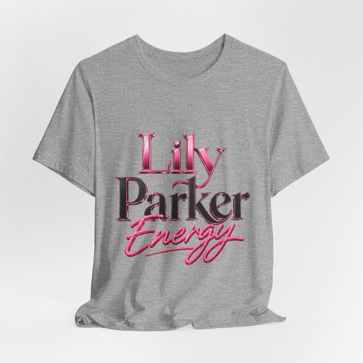 Gray t-shirt with &