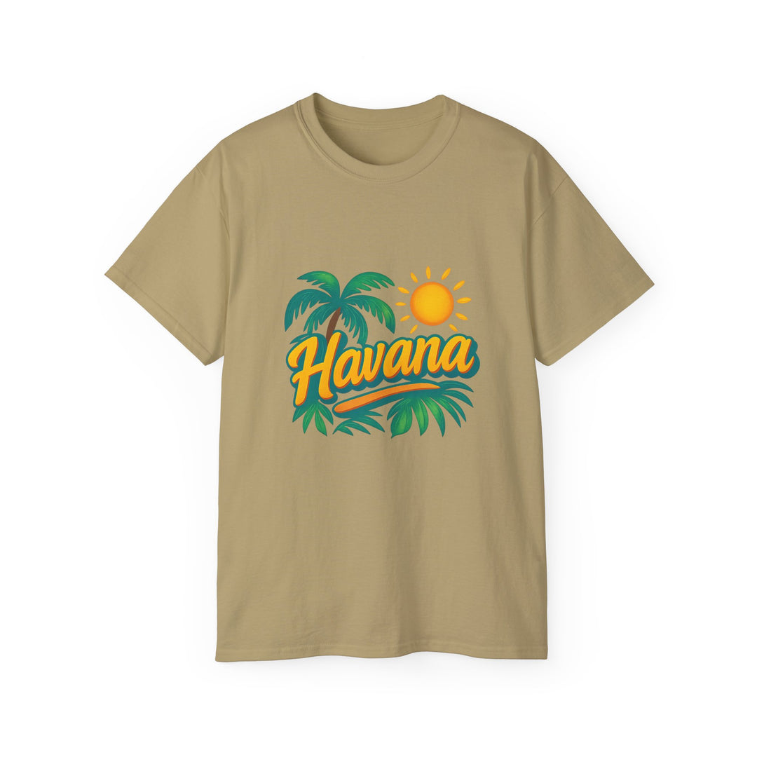 Beige t-shirt with &