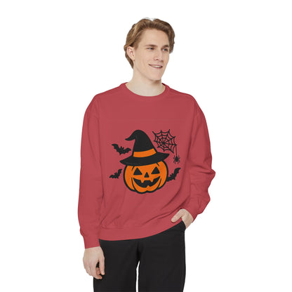 Cozy Halloween Pumpkin Sweatshirt – Unisex Fall Style