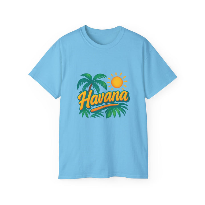 Light blue t-shirt with &